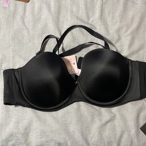 NWT Black Savage X Fenty Core Microfiber Strapped/strapless bra